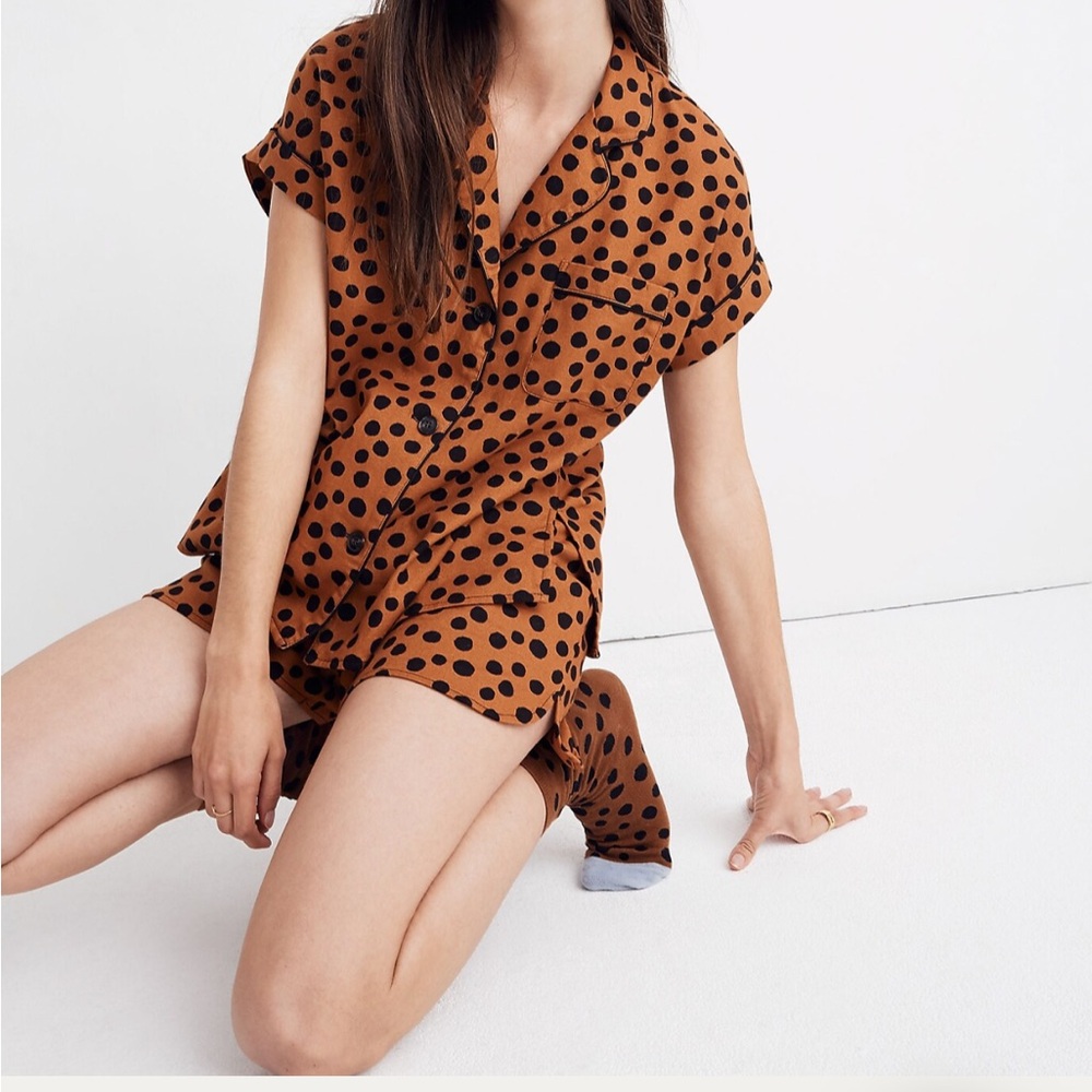 Madewell Leopard Dot Pajama Set